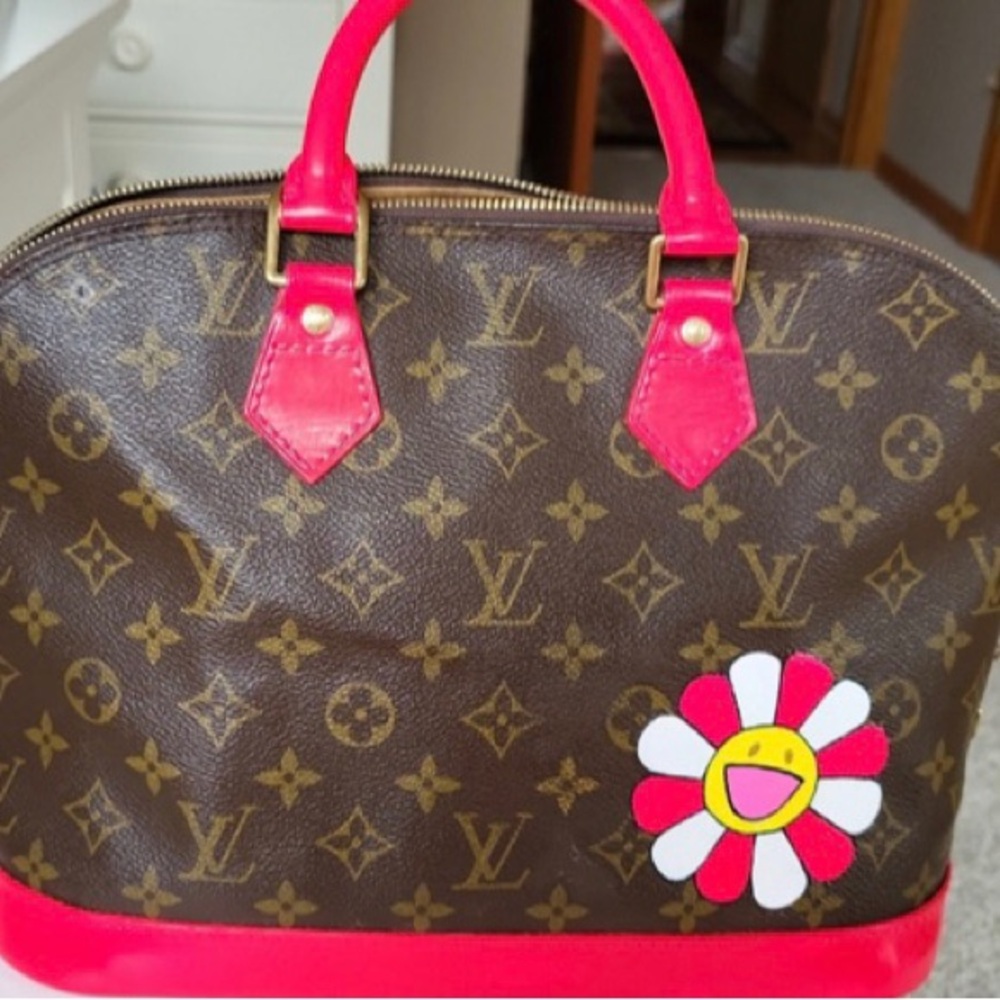 Authentic Louis Vuitton Alma bag .Customized
